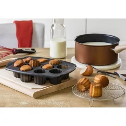 Gifi Moule à cannelés en silicone Tefal 10 pièces