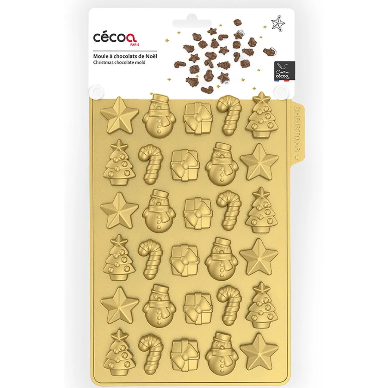 Gifi Moule à chocolats de Noël en silicone