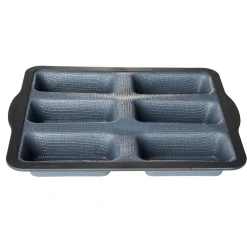 Gifi Moule à financiers gris et noir x6