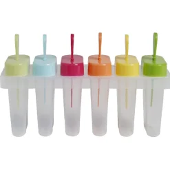 Gifi Moule à glace transparent et multicolore x6