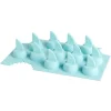 Gifi Moule à glaçon forme aileron requin - 100% silicone bleu 20x12xH3,3cm