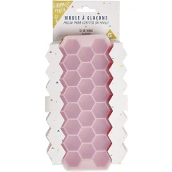 Gifi Moule à glaçon silicone rose x37 - 20,8x12,8xH2,3cm