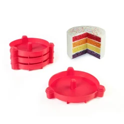 Gifi Moule à gâteau arc en ciel 4 pièces