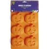 Gifi Moule à gâteau Halloween silicone orange 27x18xH3cm