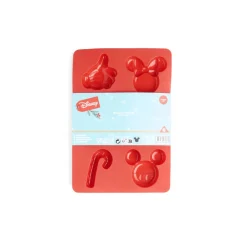 Gifi Moule à gâteau Mickey Disney silicone rouge 29x20xH3cm