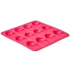 Gifi Moule 12 madeleines silicone rose