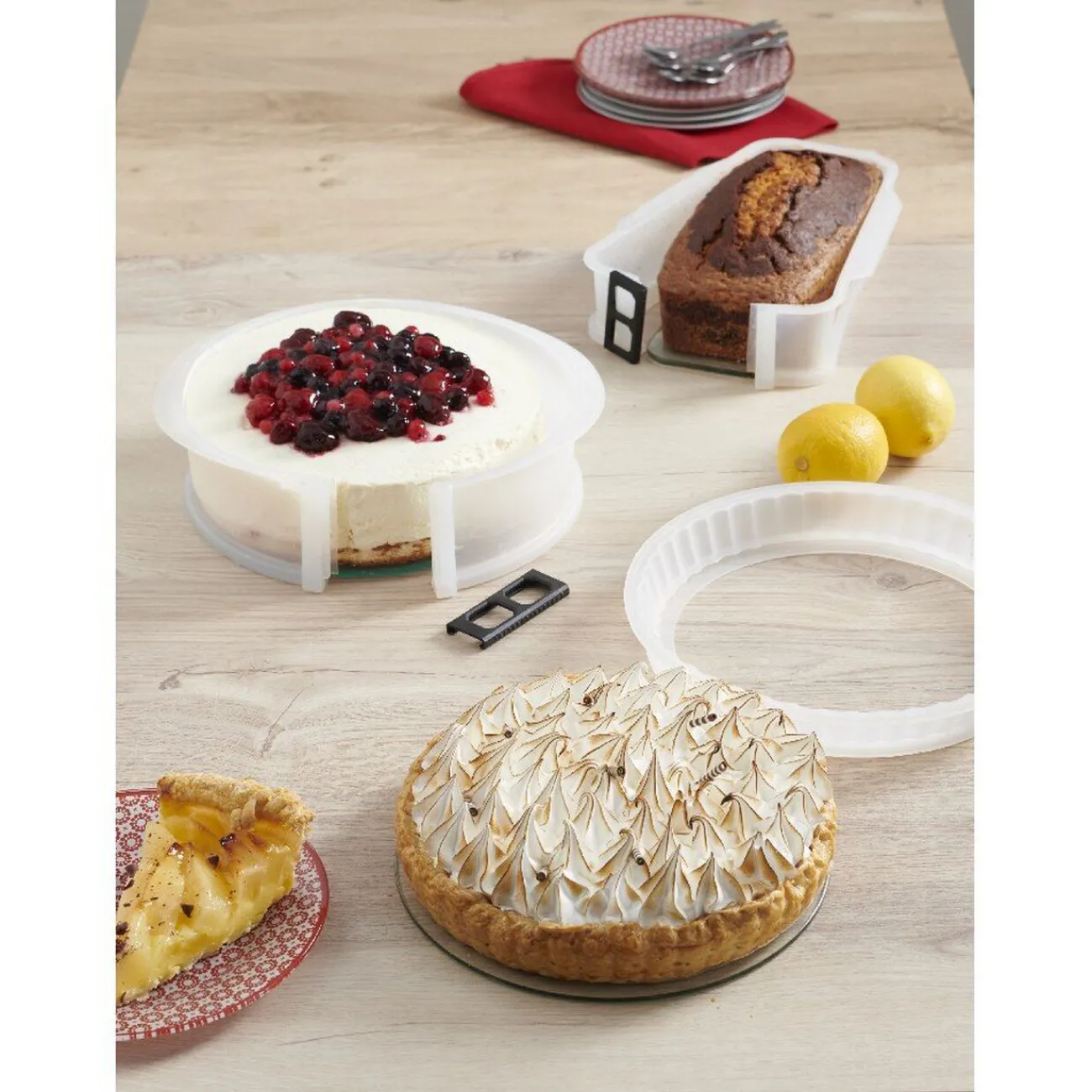 Gifi Moule à manqué fond amovible rond