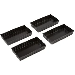 Gifi Moule à mini cake avec fond amovible x4