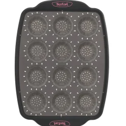 Gifi Moule à mini tartelettes en silicone Tefal 12 pièces