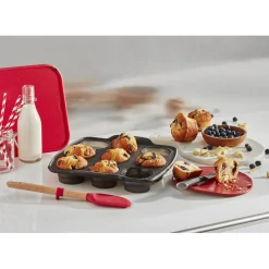 Gifi Moule à muffins en silicone rétractable Tefal 9 pièces