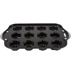 Gifi Moule à muffins fleurs avec fonds amovibles