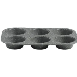 Gifi Moule à muffins gris effet marbre