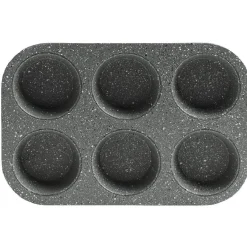 Gifi Moule à muffins gris effet marbre