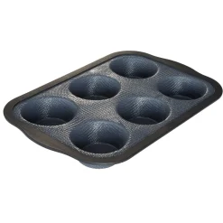 Gifi Moule à muffins gris et noir x6
