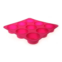 Gifi Moule 9 muffins silicone rose