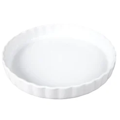 Gifi Moule à tarte en céramique blanc