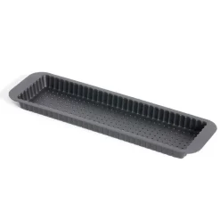 Gifi Moule à tarte rétractable acier perforé noir 35x11xH2,5cm