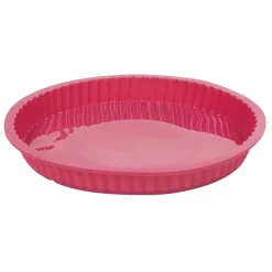 Gifi Moule à tarte silicone rose
