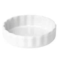 Gifi Moule à tartelette en céramique blanc