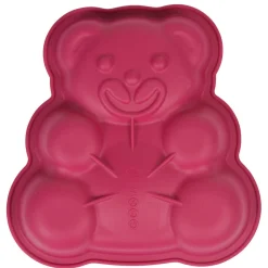 Gifi Moule carré silicone forme nounours rose