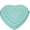 Gifi Moule coeur 3D silicone vert
