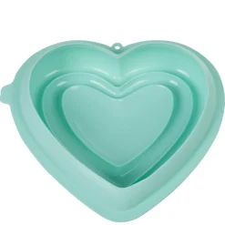 Gifi Moule coeur 3D silicone vert