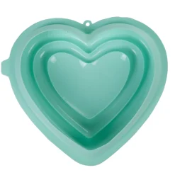 Gifi Moule coeur 3D silicone vert