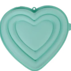 Gifi Moule coeur 3D silicone vert