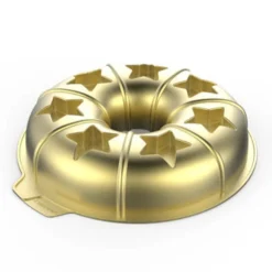 Gifi Moule couronne de Noël surprise étoile silicone doré