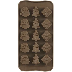 Gifi Moule de Noël pour chocolats marron