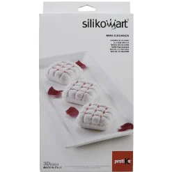 Gifi Moule en silicone 3D 6 minis coussins rouge