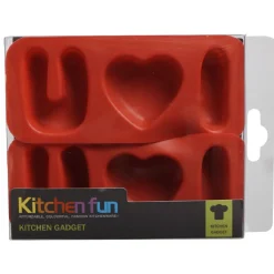 Gifi Moule patisserie en silicone forme coeur Love U x2
