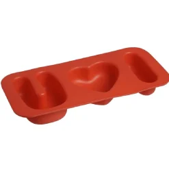 Gifi Moule patisserie en silicone forme coeur Love U x2