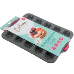 Gifi Moule petit four gris et rouge x20