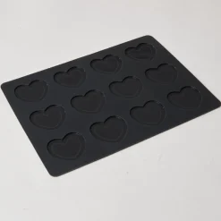 Gifi Moule silicone 12 macarons en forme de coeur