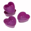 Gifi Moule silicone coeur violet x4