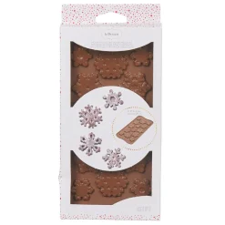 Gifi Moule silicone pour chocolats 14 empreintes forme flocons