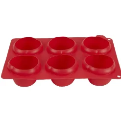 Gifi Moule silicone rouge 6 minis roses 3D