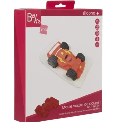 Gifi Moule voiture de course 3D silicone rouge