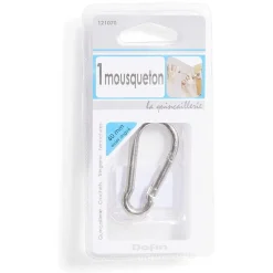 Gifi Quincaillerie^Mousqueton alpin en acier zingué gris 60 mm