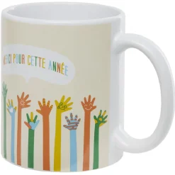 Gifi Mug à inscription Ø 8 x H.9,5 cm