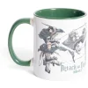 Gifi Mug Attaque des Titans vert et blanc 315ml