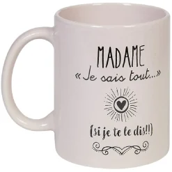 Gifi Mug avec inscription 2 modèles