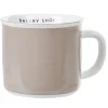 Gifi Mug bicolore taupe blanc collection Bakery