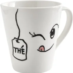 Gifi Mug blanc à personnaliser + 6 feutres