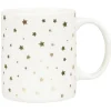 Gifi Mug blanc motifs étoiles dorées