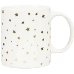 Gifi Mug blanc motifs étoiles dorées