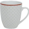 Gifi Mug design oreige bord orange et motifs gris
