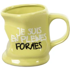 Gifi Mug déformé avec message humoristique en céramique