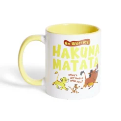 Gifi Mug Disney Le Roi Lion Hakuna Matata blanc et jaune 315ml